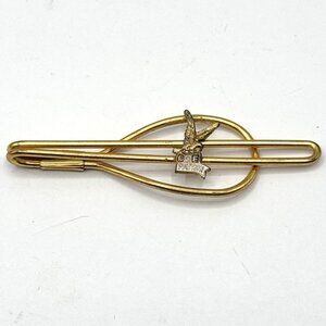 Vintage FOE Enamel Eagle tie clip
